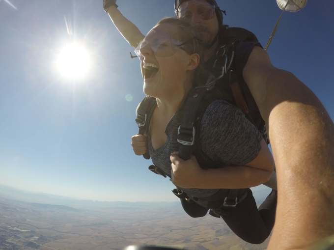 Why you need to step out of your comfort zone skydiving